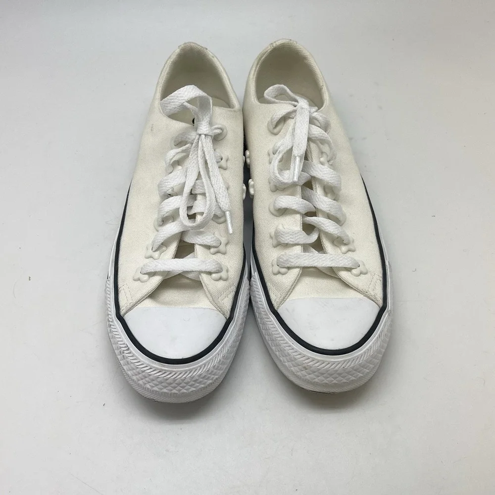 Converse Chuck Taylor All Star Low Top Sneakers Womens 6.5‎ Ivory A07217C Shoes - Picture 2 of 10